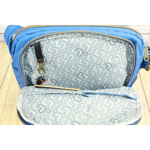 Travelon Anti Theft RFID Crossbody Shoulder Bag Navy Blue - Picture 9 of 16